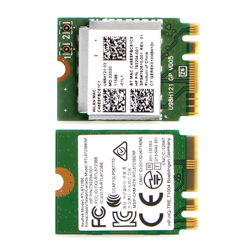 

D7YC IEEE 802.11agn WiFi NGFF for M.2 Interface 867Mbps WiFi Adapter for HP for DELL PCs-NGFF M2 Wi-Fi Card for w/ 4.0