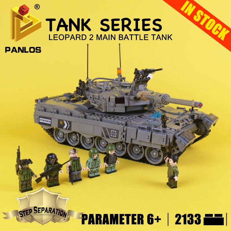 

DIY Bricks for kids TANK SERIES Leopard 2 Main Battle Tank Educational Blocks Compatible With lego city Building Toys hobbies