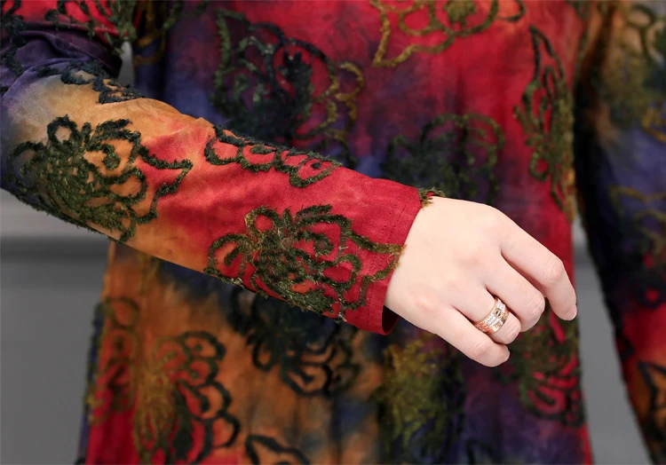 Women Dress Plus Size Long Sleeve Spring Autumn Mom Vintage Shirt Office Formal Dress Women Elegant Casual Robe Femme Dresses11