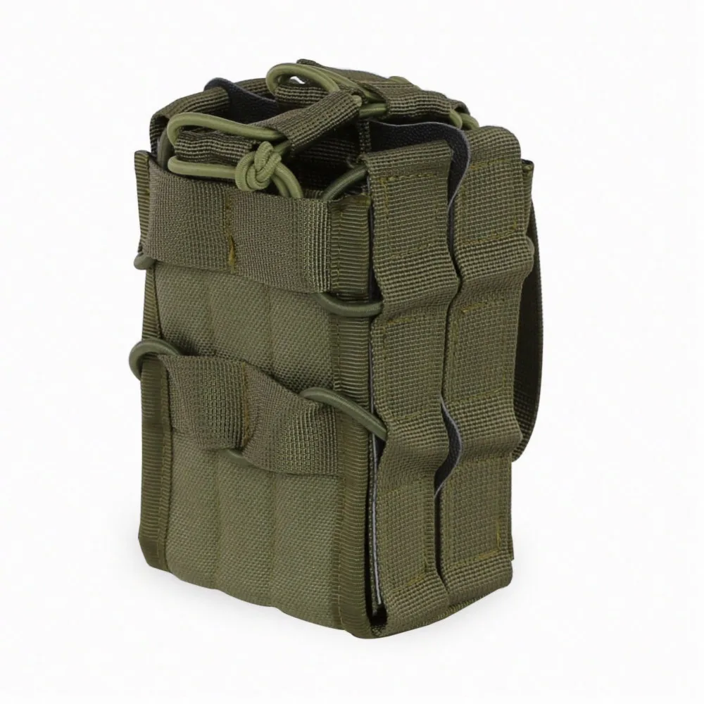 Тактическая Сумка MOLLE двухслойная сумка Mag M4/M16 для журналов страйкбол военный