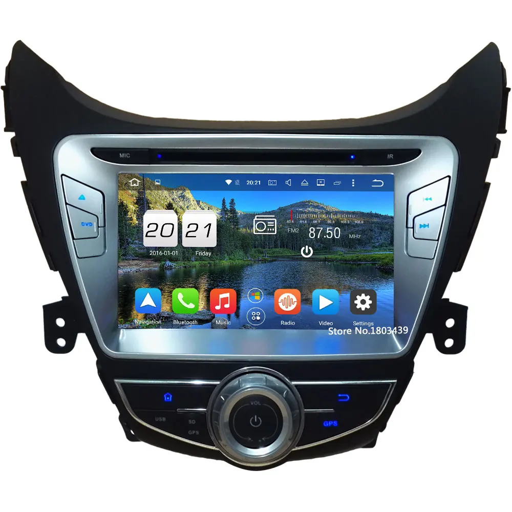 

8" Octa Core PX5 Android 6.0 4GB RAM 32GB ROM DAB+ 3G/4G Car DVD Player Radio GPS For Hyundai Elantra I35 Avante 2011 2012 2013
