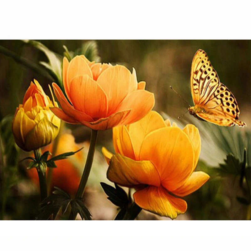 DIY 5D Diamond Painting Flowers Full Diamond Painting Cross Stitch Floral Needlework Diamond Embroidery Home Decorative