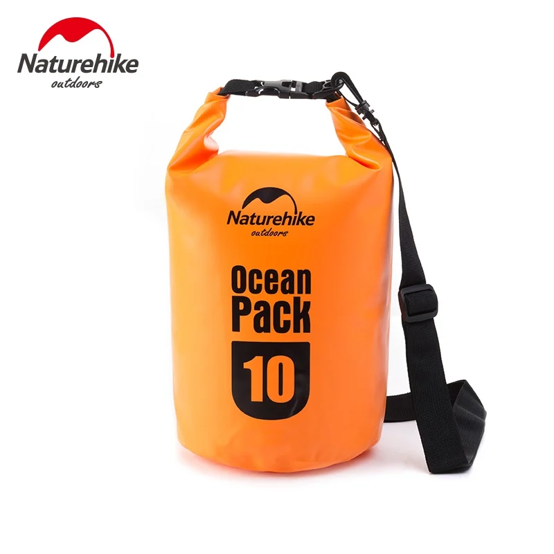 NatureHike речные треккинговые сумки водонепроницаемая сумка Уличная водонепроницаемая сумка мешок для хранения для рафтинга лодок каякинга Каноэ - Цвет: orange10L