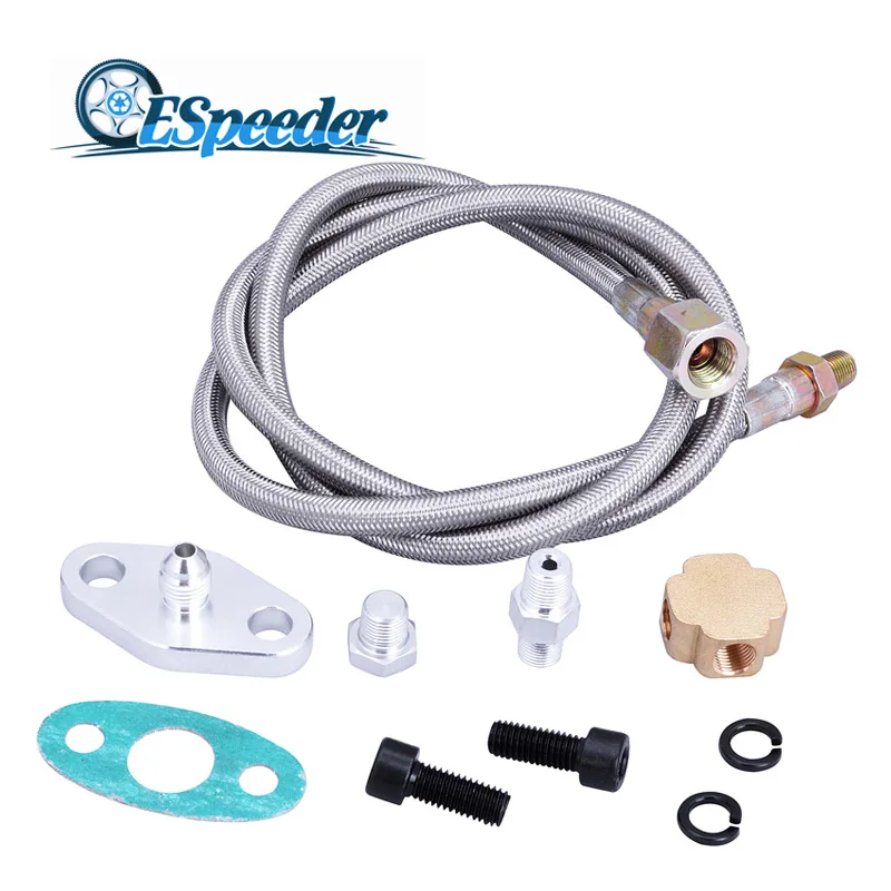 Топливная турбо подача T3 T4 T04E T60 T61 T70 36 дюймов|oil turbo|t3 t4turbo oil feed line |