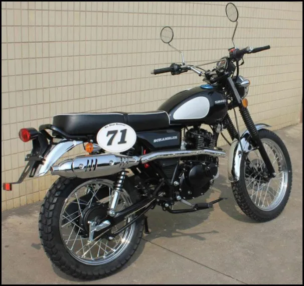 old scrambler motorcycle