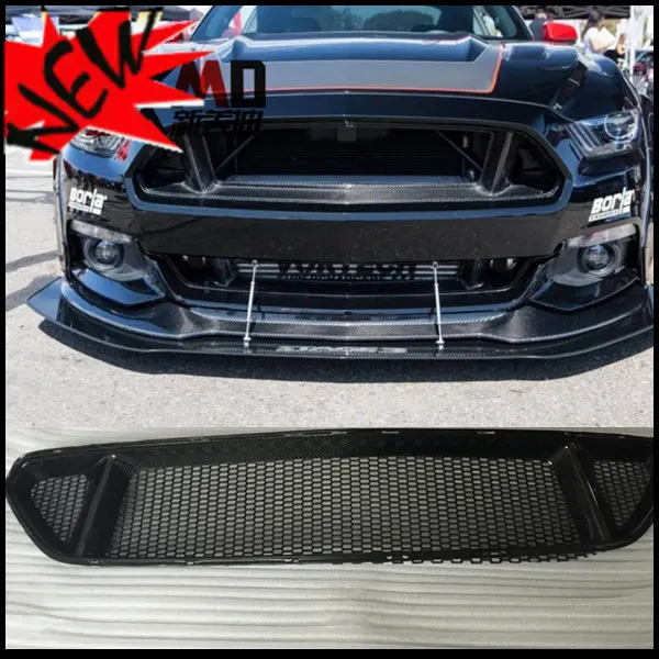 New 2015 Mustang front grill carbon fiber auto car front grille front