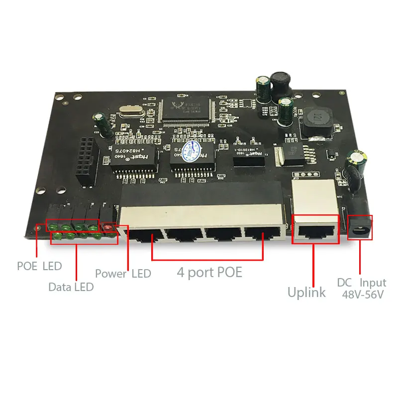 5 портов POE модуль переключения IEEE802.3af usb-хаб 960 P/1080 P HD ip-камера NVR мини ПК Buletooth wifi светодиодный дополнительный с адаптером питания