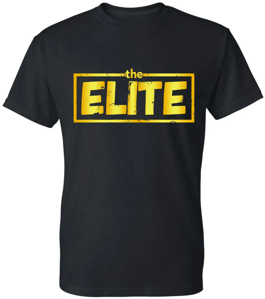 Good Quality Elite Golden Printed T shirts For Men size S 3XL Short Sleeve Cool Fashion Design