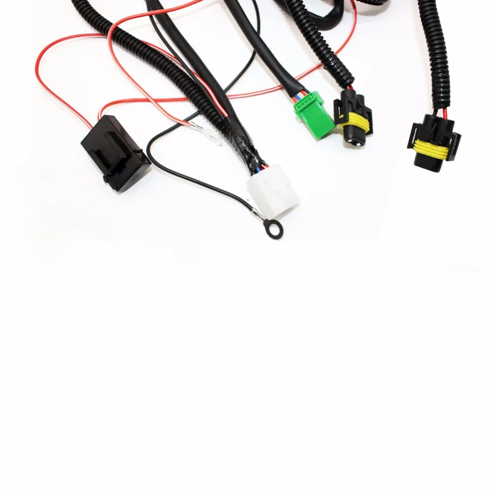 For Jaguar S Type / X Type H11 Wiring Harness Sockets Wire Connector Switch + 2 Fog Lights DRL Front Bumper 5D Lens LED Lamp -in Car Light Assembly from ...