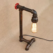 Винтаж Ретро черная мастерская современная настольная лампа e27/e26 AC 110 V-220 V светильники бра для спальни ночники цеха для офиса, ручной стержень, для кафе, для