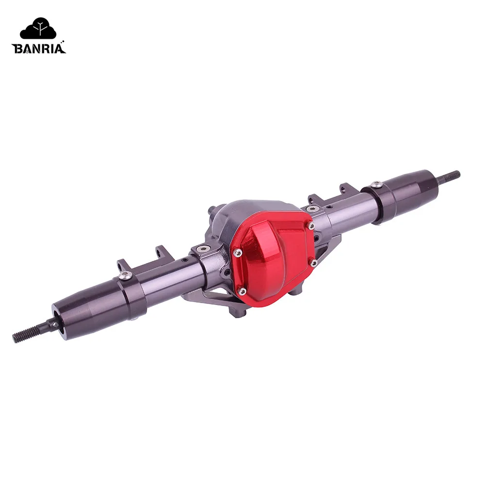 

1/10 Rc Car CNC Aluminum Axle Front + Rear Rock Axle Machine for 1:10 Rc Crawler AXIAL SCX10 RC4WD D90 Truck Toy Cars