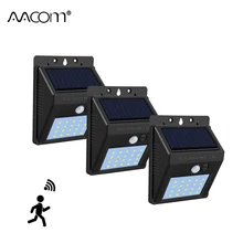 1200 мАч PIR датчик движения Солнечный светодиодный настенный светильник 20 40 светодиодный s IP65 наружный светильник для крыльца автоматическое выключение/вкл. Садовый гаражный охранный светильник ing