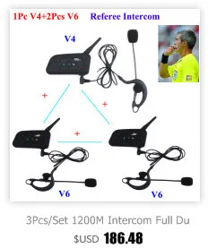 Vnetphone V4 1200 м Bluetooth мотоцикл велосипед Interphone 4 всадники гарнитура громкоговоритель домофона для мотоцикла мотоциклетный шлем