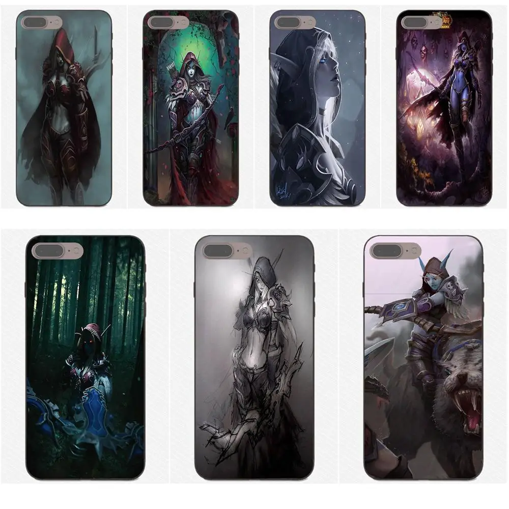 

Soft TPU Bags Cases Cool Sylvanas Windrunner For Samsung Galaxy Note 4 8 9 S3 S4 S5 S6 S7 S8 S9 S10 Edge Plus Lite I9080 G313