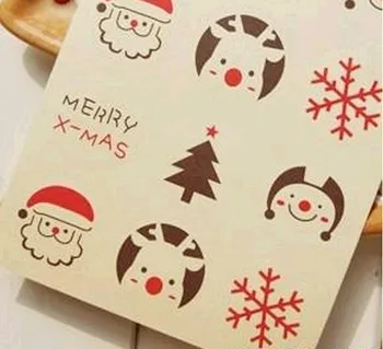 

120PCS/Lot NEW Vintage Christmas Theme Sealing sticker DIY Gifts posted/Baking Decoration label/ Multifunction