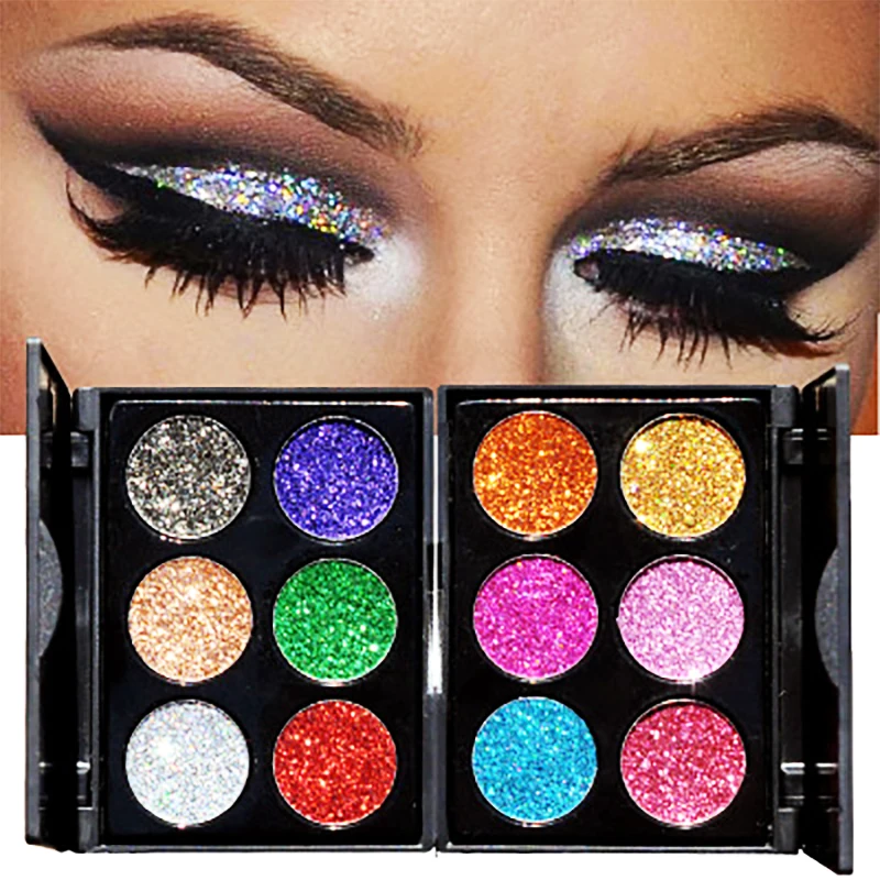 Glitter Eyeshadow Makeup Powder Eye Shadow Palette Shiny Eyeshadow