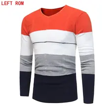 2017 Spring mens Slim sweater pullovers Simple style cotton knitted V neck sweater jumpers Thin male knitwear S-3XL