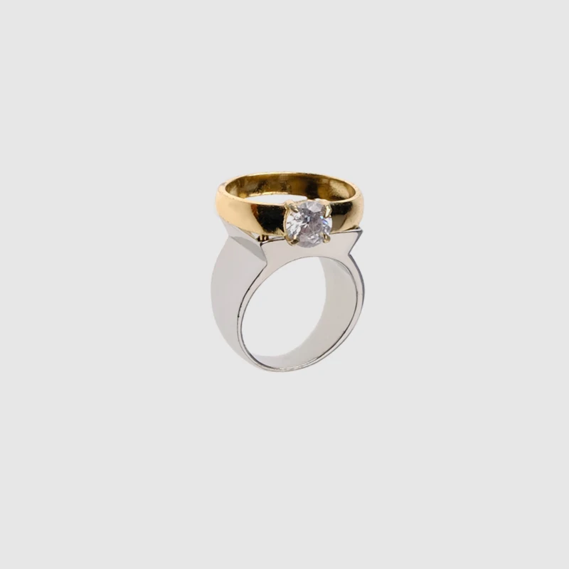 

Amorita boutique Small square ornament simple ring
