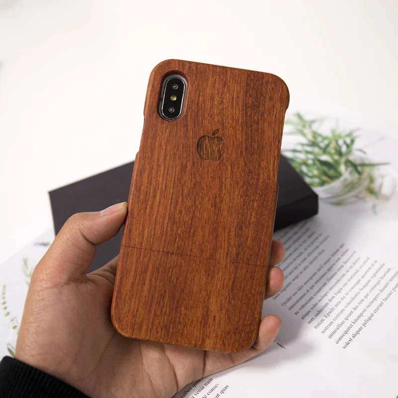 

100% real wood nature phone case for Iphone 6 S 7 8 plus X S R MAX retro wooden phone shell