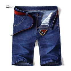 Plus Size 28-46 Summer Brand Stretch Thin high quality cotton Denim Jeans male Short Men Knee Length Soft blue casual Shorts Plus Size 28-46 Summer Brand Stretch Thin high quality cotton Denim Jeans male Short Men Knee Length Soft blue casual Shorts