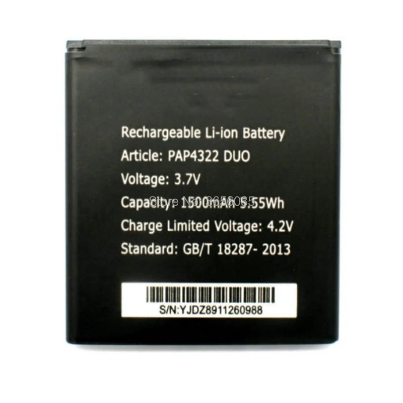 Tyrca 1500mAh PAP4322 батарея для Prestigio DUO 4322 Li-Ion запасные батареи сотового телефона