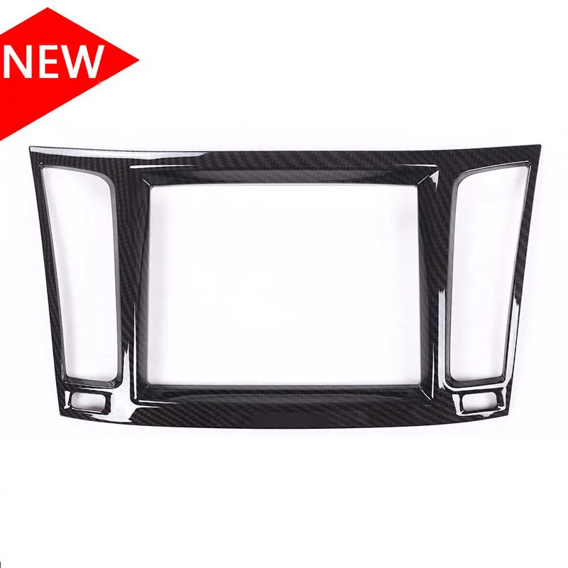 

Newest For Maserati Levante 2016 Car-Styling Plastic Carbon Fiber Color Interior Navigation box Frame Cover Trim Accessories