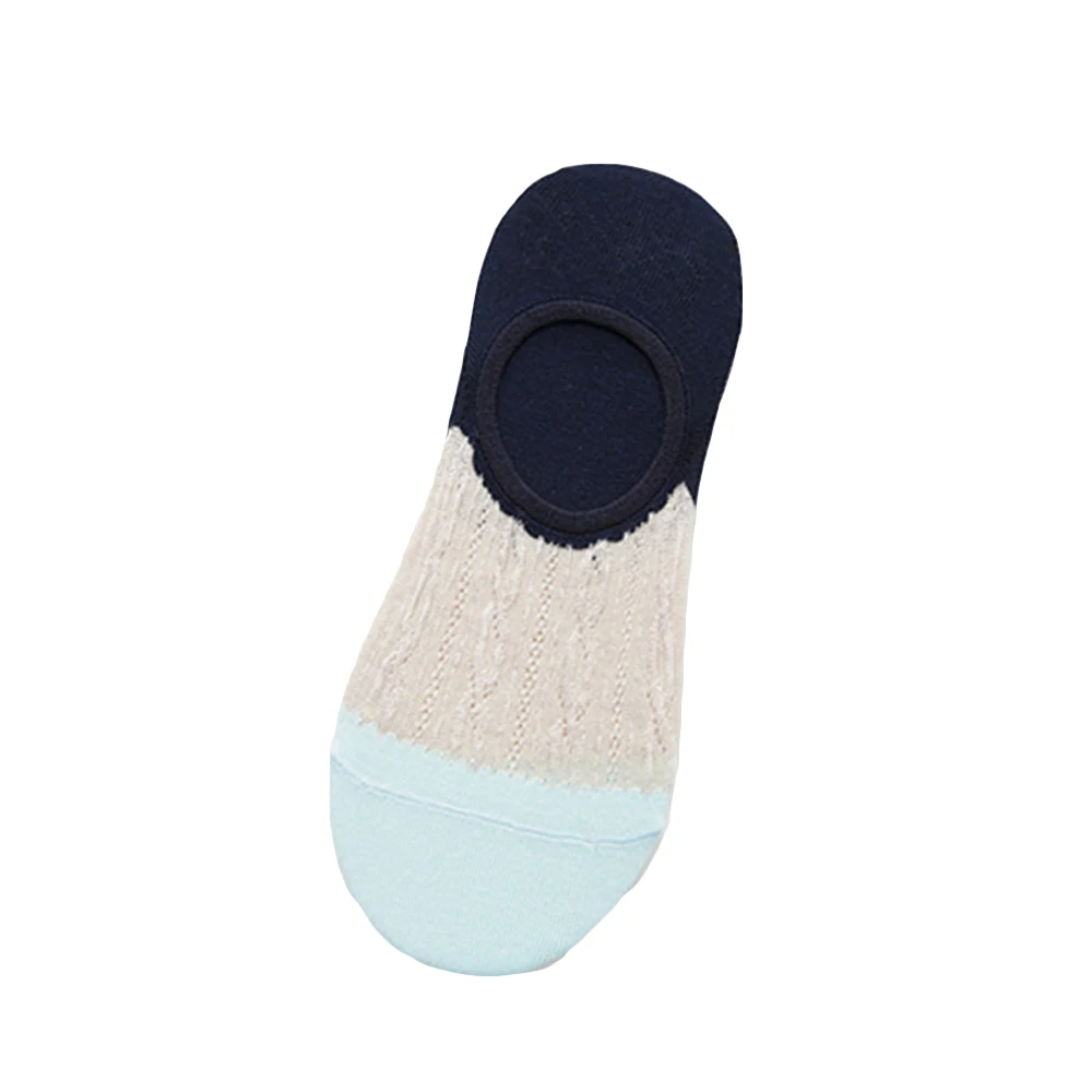 Женские носки с низким вырезом контрастного цвета Повседневные Дышащие невидимые носки-башмачки SCKHC0050