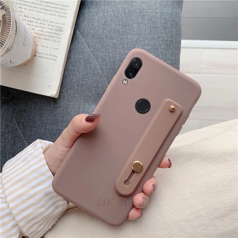 Силиконовый чехол с ремешком на руку для huawei p30 p20 lite pro p8 p9 p10 p smart plus, держатель с подставкой, мягкий чехол