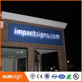 

Outdoor frontlit 3D LED lighted acrylic channel letter