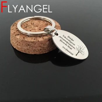 

Fashion Keyring Stamped Tree Grandpa To My World You Are Just Grandpa Love Grandpa Keychain Cute Bag Charm For Grandpa Gifts