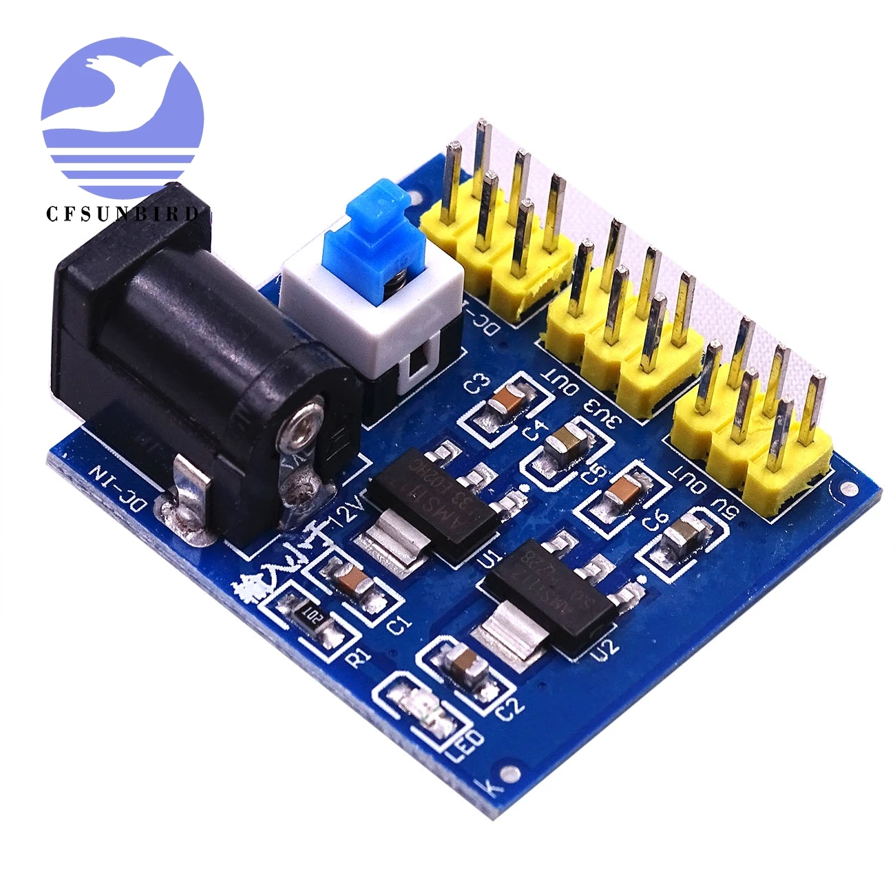 

3.3V 5V 12V Multi Output Voltage Conversion DC-DC 12V to 3.3V 5V 12V Power Module