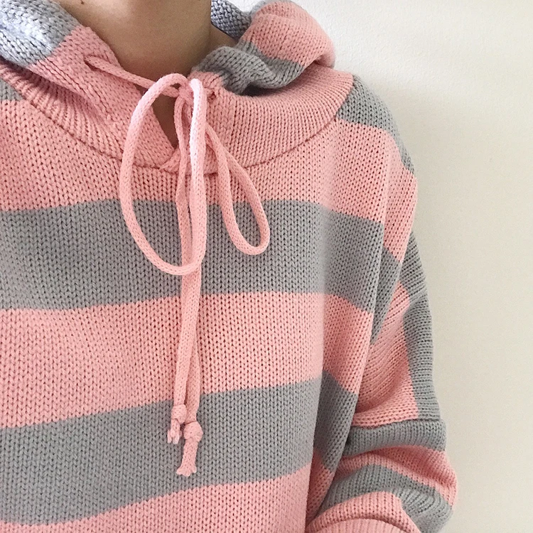 Mulheres kawaii tricô solto design curto bonito