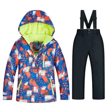 Новые водонепроницаемые детские лыжные костюмы Супер теплая зимняя куртка для сноуборда лыжный костюм для сноубординга зимняя куртка для мальчиков бренды