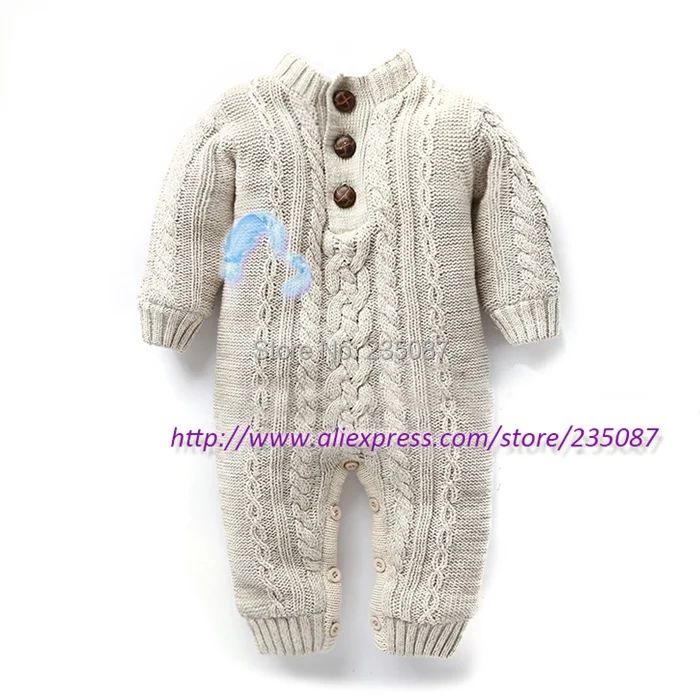 cable knit baby onesie