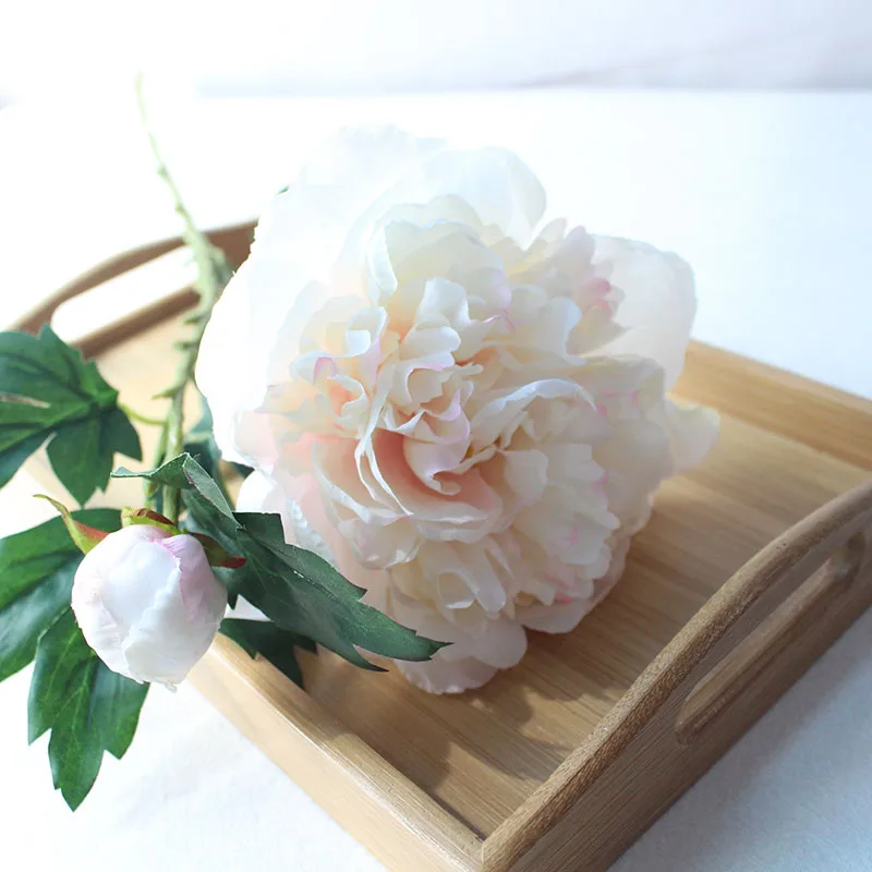 Silk peonies roses artificial flowers (44)