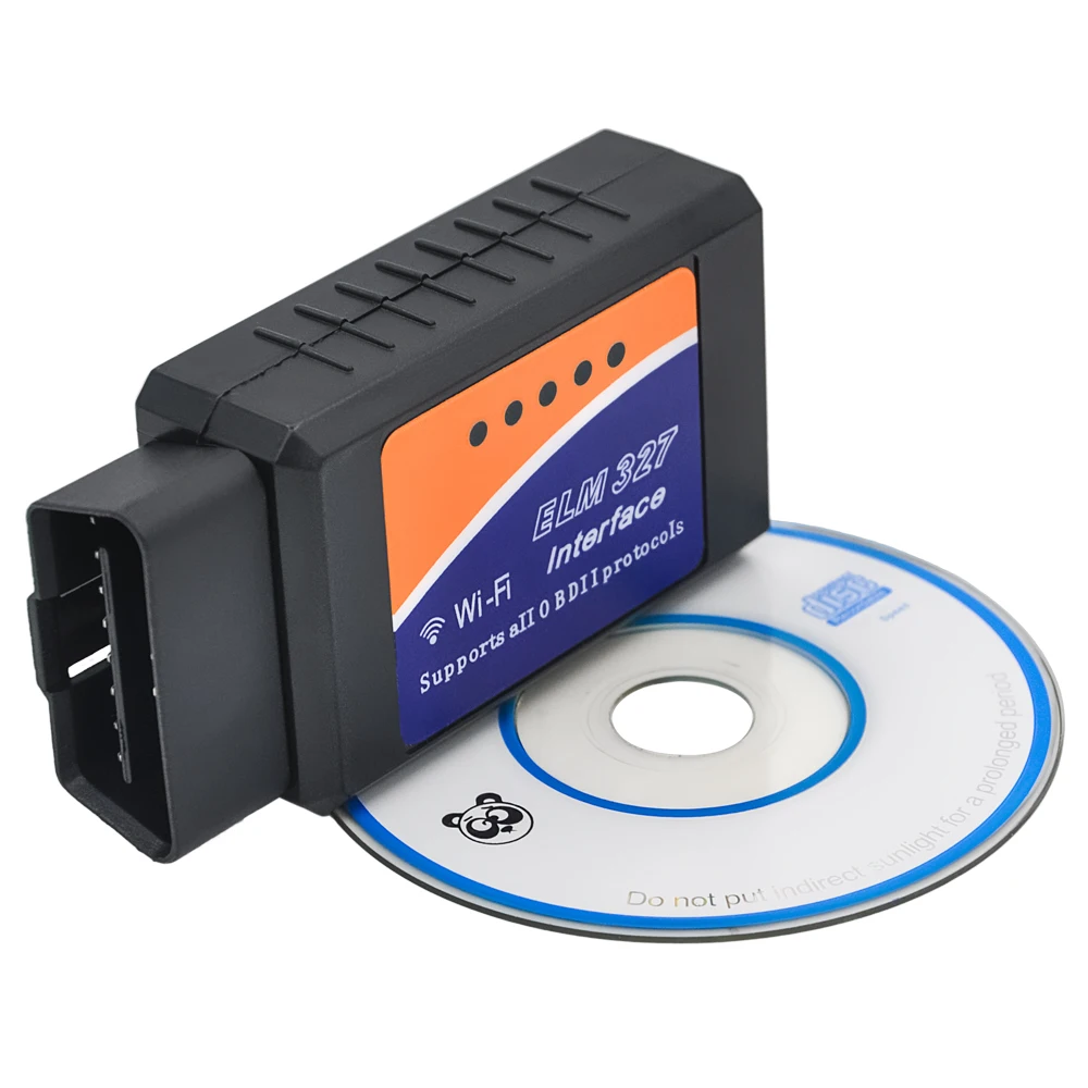 Высокое качество V1.5 ELM327 wifi OBDII автомобильный диагностический инструмент OBD2 считыватель кода сканер для IOS Android ELM wifi 327