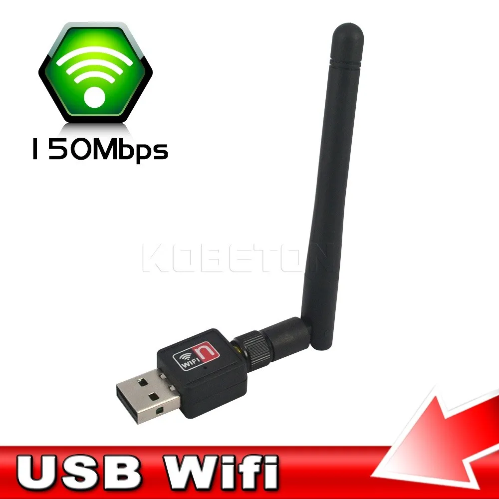 Kebidu мини беспроводной 150 м Wifi адаптер Сетевая карта USB внешний WiFi приемник 150 Мбит/с антенной для ПК компьютер 802.11b/g/n