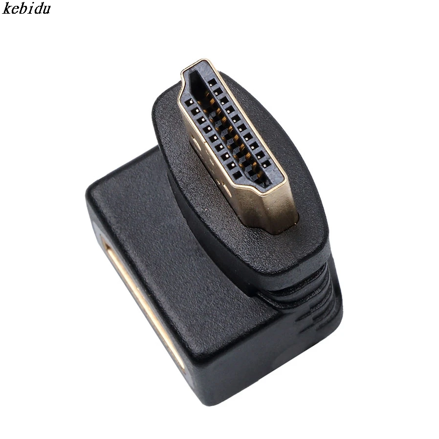 Kebidu HDMI папа к Женский угол 90 градусов кабель адаптер конвертер для 1080P умный HDTV Xbox