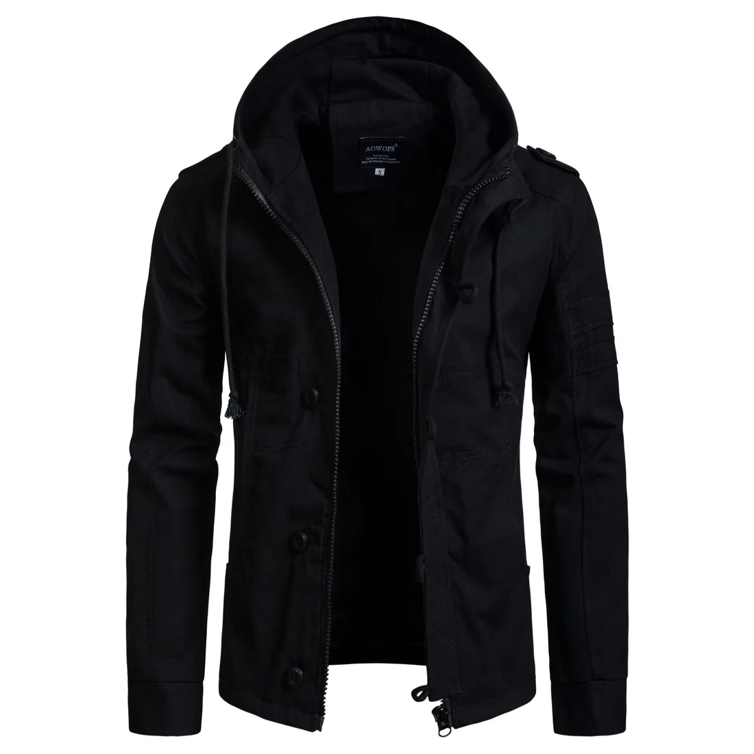 BYTHAWXLLA Лидер продаж Для мужчин Зимние флисовые куртки теплое пальто с капюшоном Термальность плотная верхняя одежда мужской пиджак Для мужчин s брендовая одежда W2206