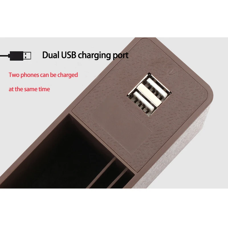 Автомобильный ящик для хранения на сиденье с USB универсальный автомобильный