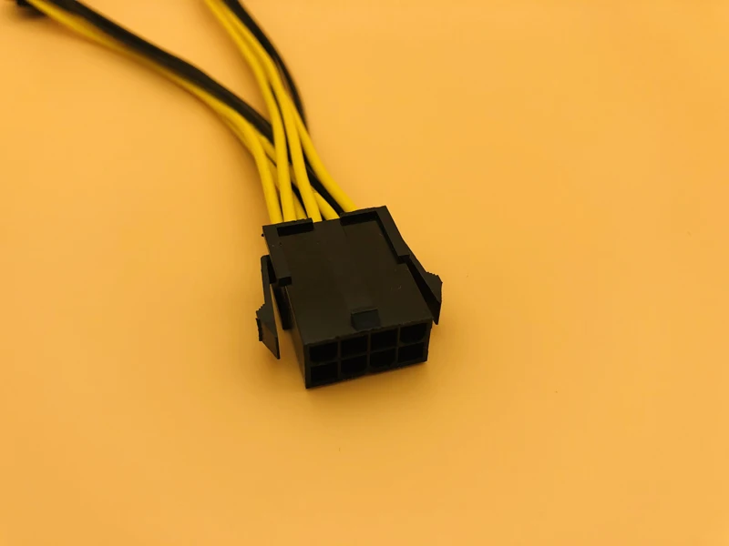 8Pin to 6Pin Graphics Card CPU Power Cable PCI-E PCIe 8Pin to Dual 6Pin Power Supply Splitter Cable 20cm Cables for Miner Mining