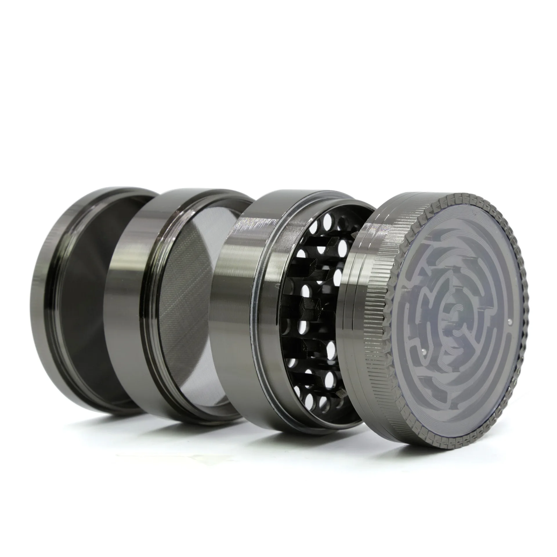 

Maze Game 63 MM Diameter Zinc Alloy 4 Layers Weed Herb Grinder Pipe Tobacco Mill Smoke Spice MullerHookah Narguile Shisha Maker