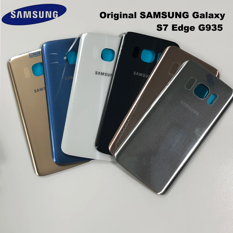 

10pcs Back Glass Cover replacement For Samsung GALAXY S7 G930 / S7 Edge G935 Rear Housing Battery Door Case Rear Adhesive parts