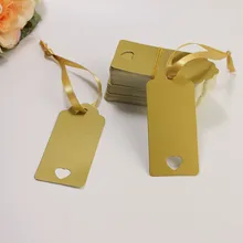 100 X золото/серебро этикетки Ретро-ярлык для подарка закладки DIY подарок изделия для декорации подвеска ручной работы