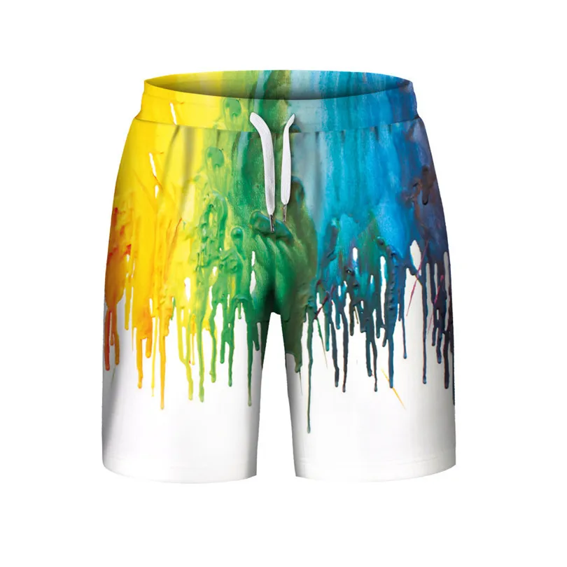 

Men's Summer Casual Plus Size 3D Printed Beach Shorts Pants Casual Shorts A30