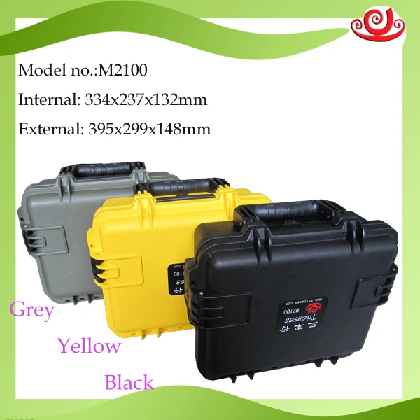 

high quality waterproof safety seal equipment case toolbox safety camera box Instrument case with pre-cut foam lining 2100
