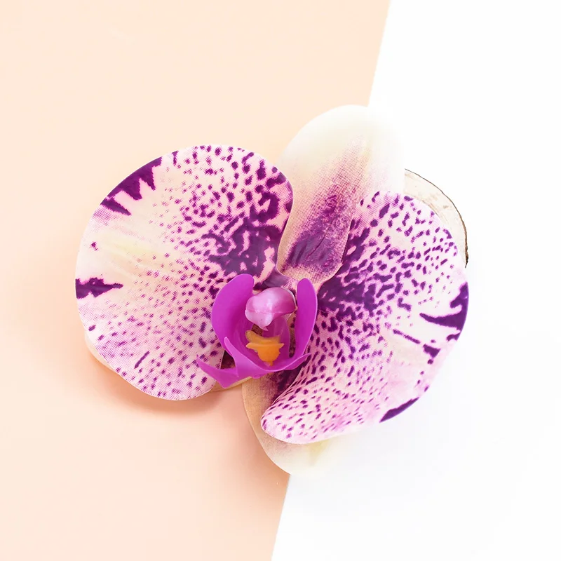 2 шт 3D шелковые бабочки орхидеи декоративные цветы венок с искусственными цветами для дома Свадебное Украшение diy подарки цветок стена