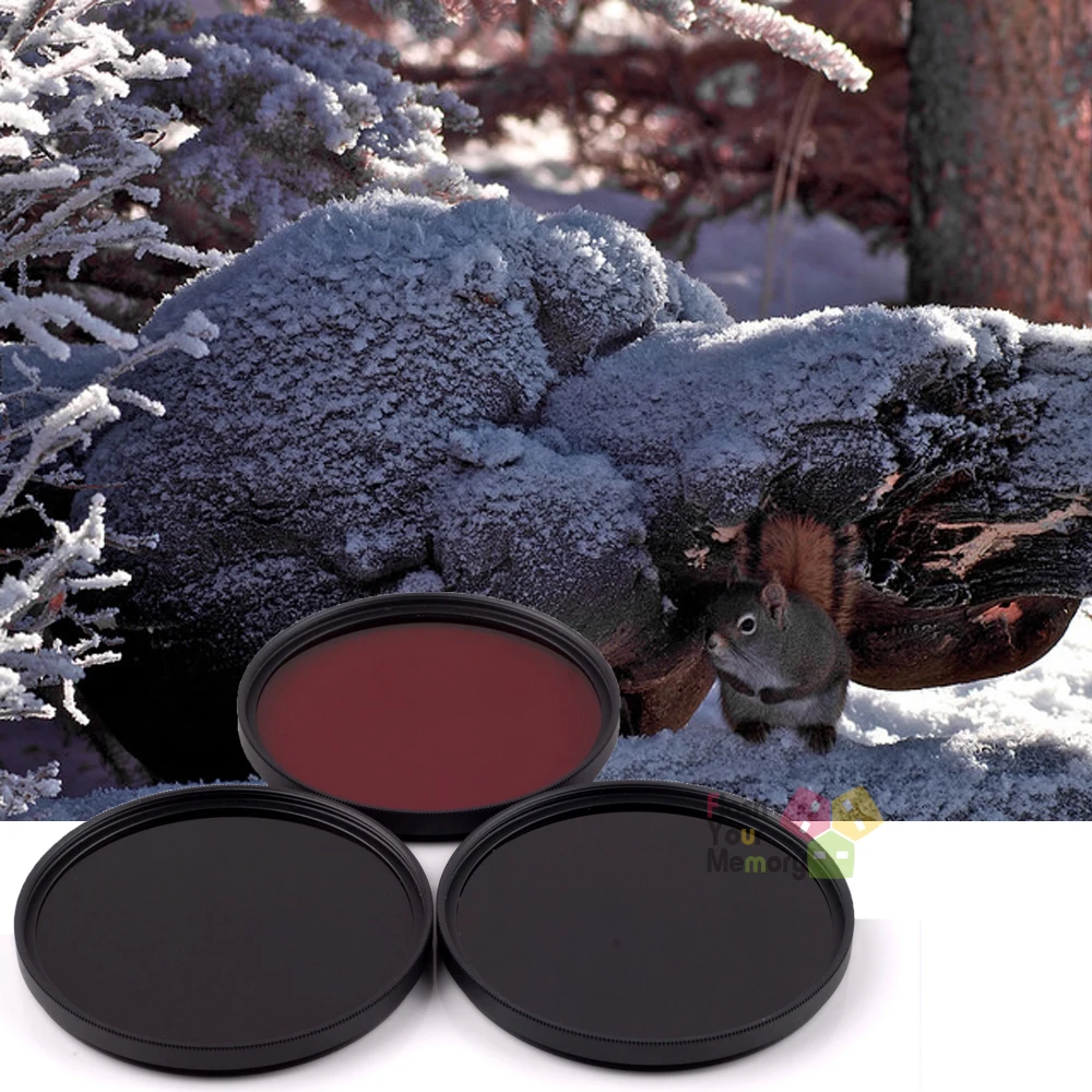 62mm 650nm+760nm+950nm Infrared IR Optical Grade Filter for Canon Nikon ...