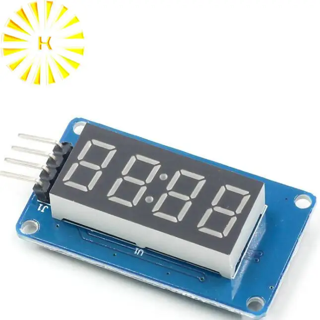 

TM1637 LED Display Module For Arduino 7 Segment 4 Bits 0.36 Inch Clock RED Digital Tube Four Serial Driver Board Pack Connector