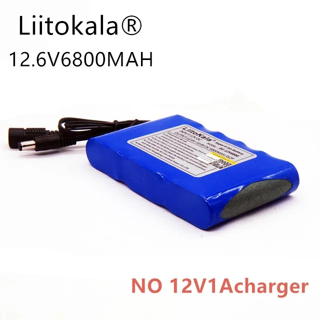 HK LiitoKala, высокое качество, ЕС/США, штепсельная вилка, DC 12 В, 6800 мАч, литий-ионная аккумуляторная батарея, зарядка, Мобильная мощность, нет, 12V1A, зарядное устройство